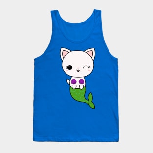 Purrmaid Cat Mermaid Tank Top